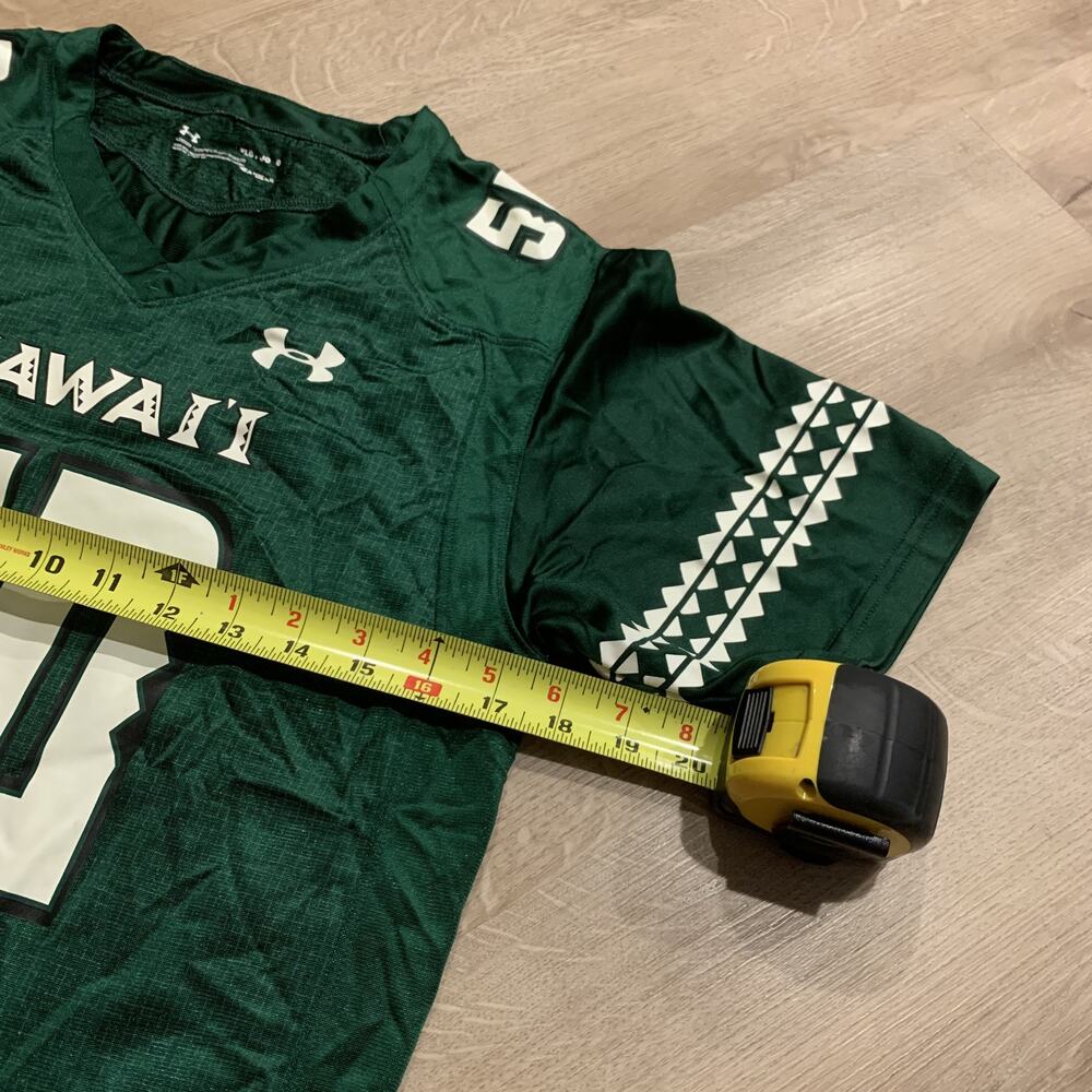 Under Armour University of Hawaii Rainbow Warriors #50 Jersey Youth Boys Large L - Picture 6 of 7